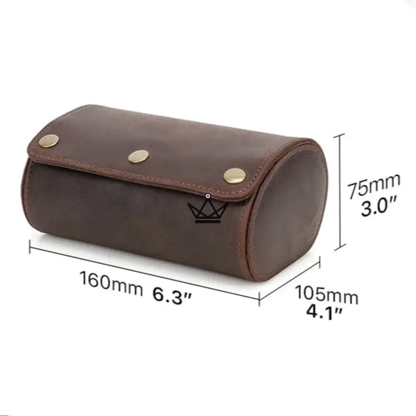 Etui de voyage pour montre automatique en cuir - TimeGuardian (personnalisable) - - etui montre personnalisable - Cadeau, Noël, Anniversaire, Original - Atelier Atypique