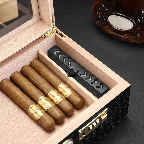 Coffret cave à cigare et accessoires - Enigma Moon - - cave a cigare - Cadeau, Noël, Anniversaire, Original, Fête des pères, fête des mères - Atelier Atypique