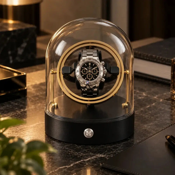 Remontoir 1 montre sous cloche à anneaux gyroscopiques - ASTROLABE