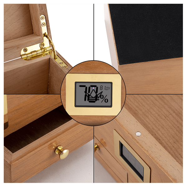 Cave à cigare vitrée - DUNE - - Cave à cigare TOP - Cadeau, Noël, Anniversaire, Original - Atelier Atypique