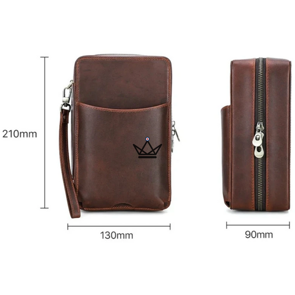 Étui à cigares en cuir personnalisable - Voyageur Sélection - - etui cigare personnalisable - Cadeau, Noël, Anniversaire, Original, Fête des pères, fête des mères - Atelier Atypique