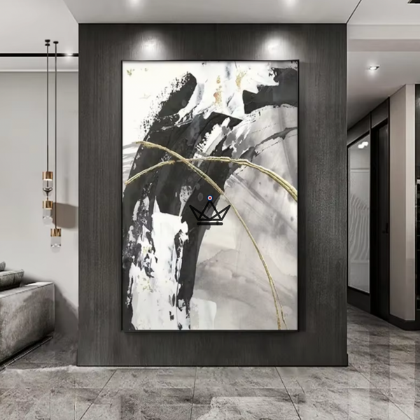 Peinture à l'huile sur toile XXL - Échos Chromatiques - - toile - Cadeau, Noël, Anniversaire, Original, Fête des pères, fête des mères - Atelier Atypique