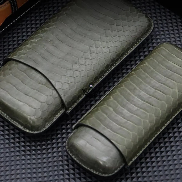 Etui à cigare en cuir - AURELIUS - - etui cigare - Cadeau, Noël, Anniversaire, Original - Atelier Atypique