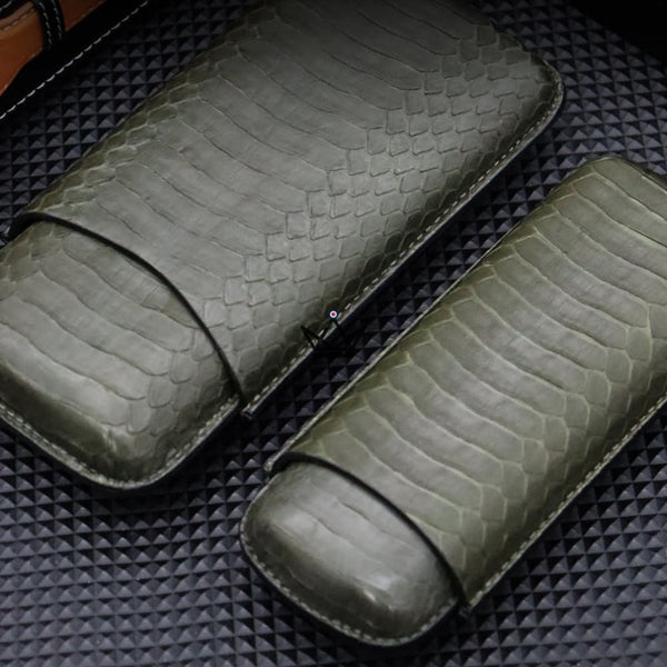 Etui à cigare en cuir - AURELIUS - - etui cigare - Cadeau, Noël, Anniversaire, Original - Atelier Atypique