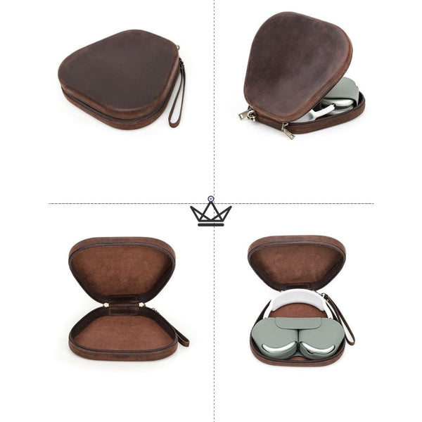 Etui de protection en cuir Apple Airpods Max - LeatherPods Max (personnalisable) - - Etui airpods max personnalisable - Cadeau, Noël, Anniversaire, Original - Atelier Atypique