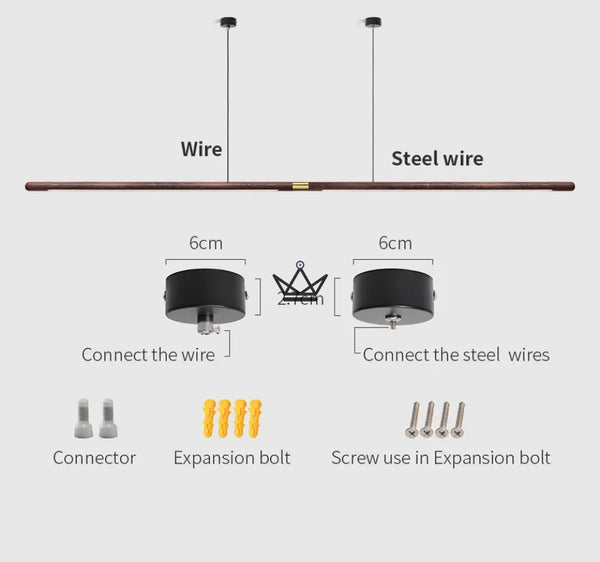 Luminaire Suspendue en Bois Massif - Wooden Rope - - luminaire - Cadeau, Noël, Anniversaire, Original, Fête des pères, fête des mères - Atelier Atypique