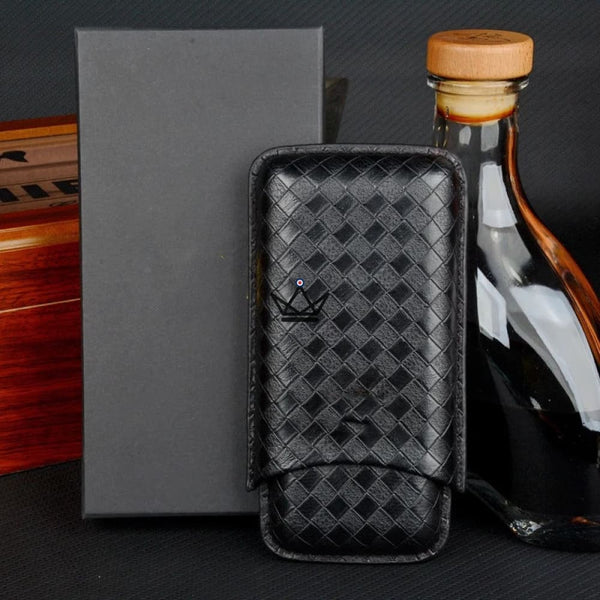 Etui à cigare de voyage cuir COHIBA - GRID - - Etui à cigare - Cadeau, Noël, Anniversaire, Original - Atelier Atypique