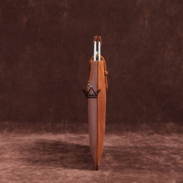 Sacoche en cuir vintage - WINSTON - - Sacoche - Cadeau, Noël, Anniversaire, Original - Atelier Atypique