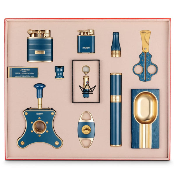 Coffret du Cigare de luxe 10 pièces - EZOV -  - Briquet Out - Cadeau, Noël, Anniversaire, Original - Atelier Atypique