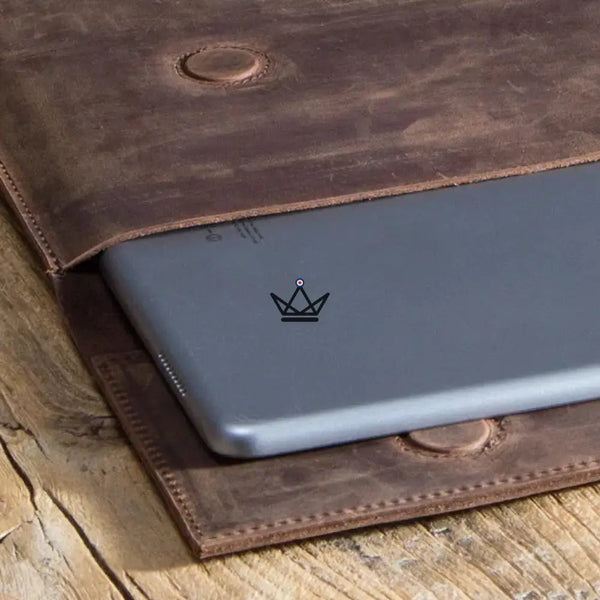Personalisierbare iPad-Laptoptasche 13" aus Leder — Voyageur PLI – 4/13