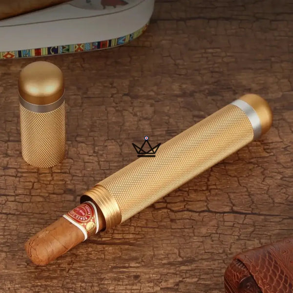 Tube à cigare - Aurora Zamak - - etui cigare - Cadeau, Noël, Anniversaire, Original, Fête des pères, fête des mères - Atelier Atypique