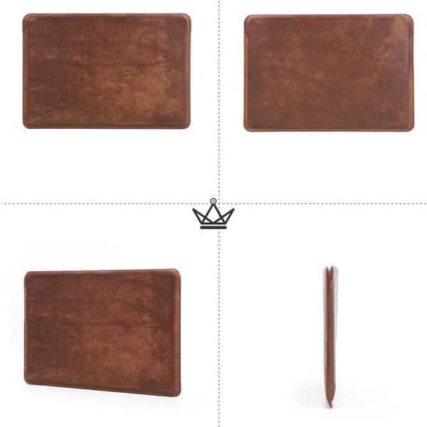 Étui en Cuir pour Ordinateur Portable personnalisable - Voyageur OS -  - housse PC personnalisable - Cadeau, Noël, Anniversaire, Original - Atelier Atypique