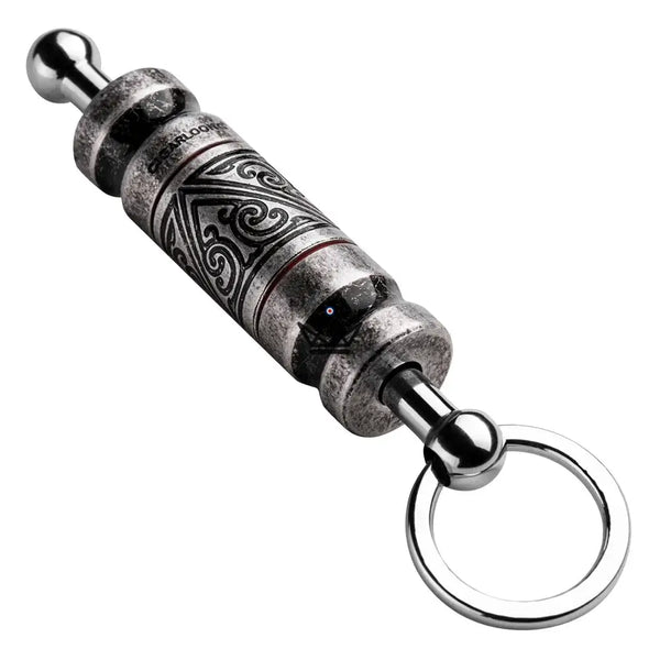 Ziselierter Schlüsselanhänger-Zigarrenbohrer mit austauschbaren Köpfen — TALISMAN – 6/10