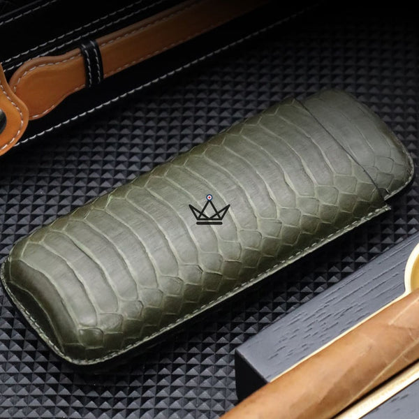 Etui à cigare en cuir - AURELIUS - - etui cigare - Cadeau, Noël, Anniversaire, Original - Atelier Atypique