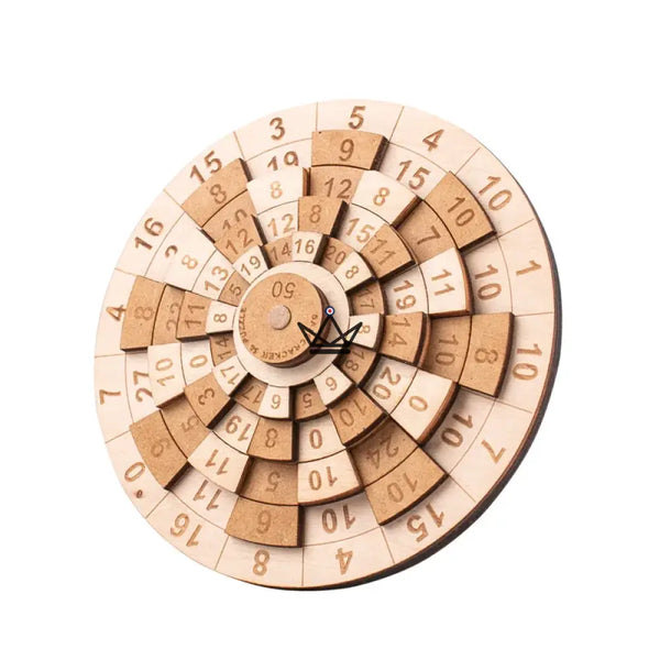 Casse-Tête Mathématique - Addition des Anneaux pour Atteindre 50 - - casse-tete - Cadeau, Noël, Anniversaire, Original, Fête des pères, fête des mères - Atelier Atypique