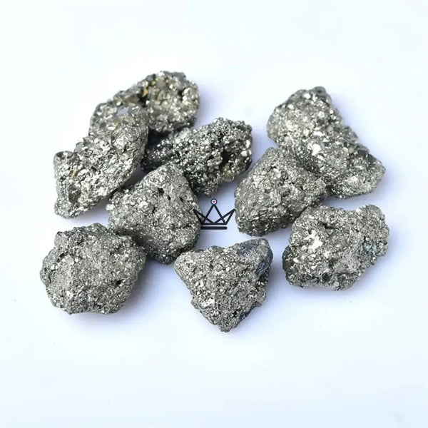 Rohe Mineralien zum Sammeln, Natursteine einzeln oder im Beutel — LITHOS, Pyrit / Beutel 50 g
