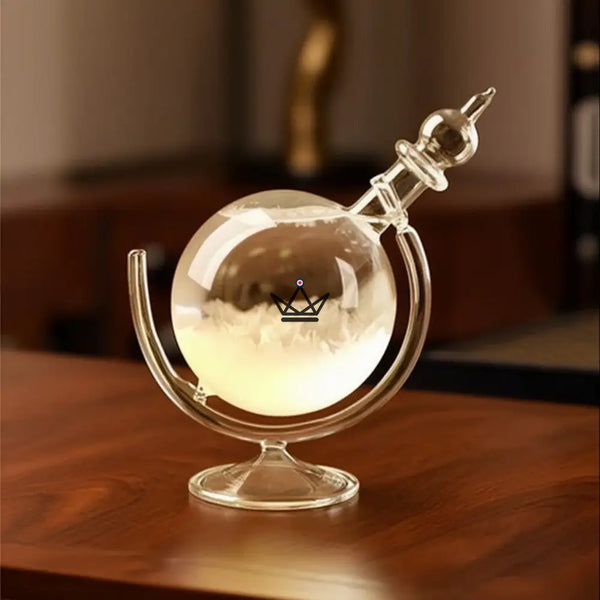 Baromètre à cristaux globe en verre storm glass - AURORE