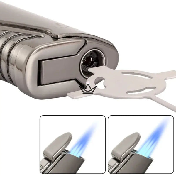 Briquet à Cigare 3 Torches - Wagner - - briquet - Cadeau, Noël, Anniversaire, Original, Fête des pères, fête des mères - Atelier Atypique