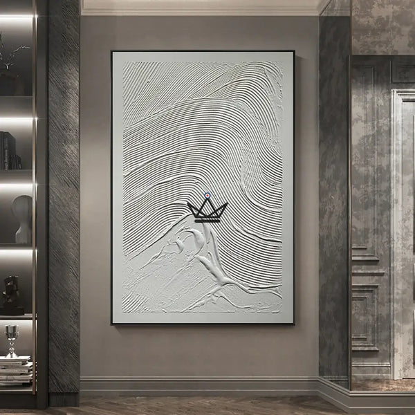 Peinture à l'huile sur toile XXL - Voyageur Textura - - toile - Cadeau, Noël, Anniversaire, Original, Fête des pères, fête des mères - Atelier Atypique