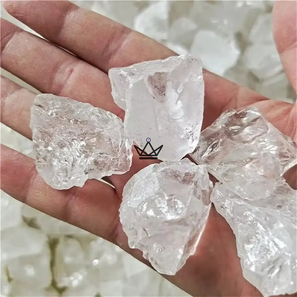 Rohe Mineralien zum Sammeln, Natursteine einzeln oder im Beutel — LITHOS, Bergkristall / 1 Stück