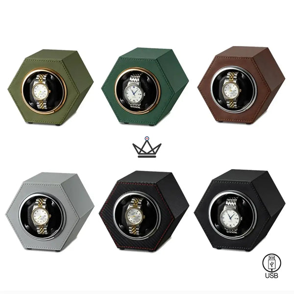 Remontoir interconnectable pour Montre Automatique - Jebely Hexagone - - Remontoirs - Cadeau, Noël, Anniversaire, Original, Fête des pères, fête des mères - Atelier Atypique