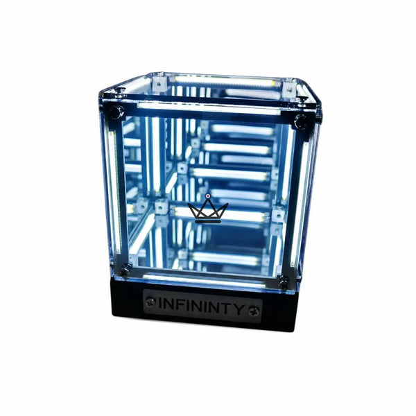 Wiederaufladbare LED-Hypercube-Lampe mit Unendlichkeitseffekt - QUANTA