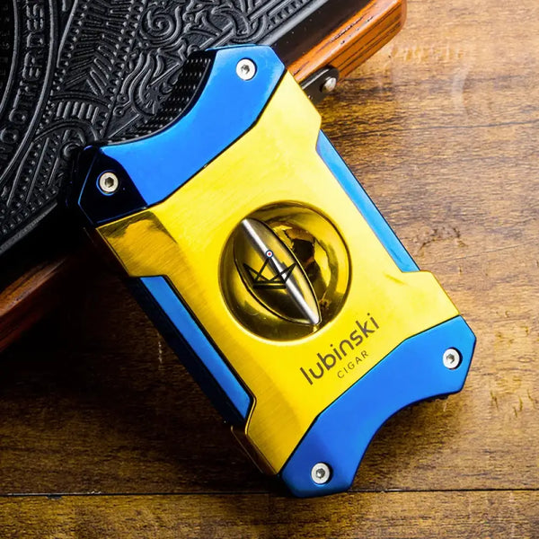 V-shaped cigar cutter - Azzurro Edition