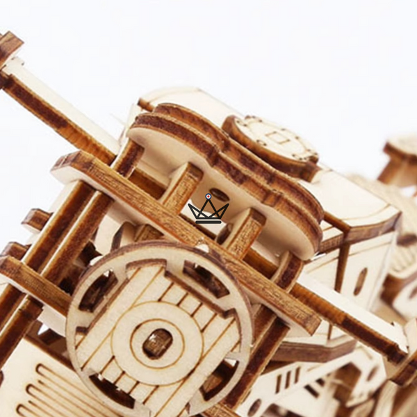 Puzzle 3D bois maquette moto trail à construire - MISTRAL