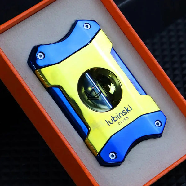 V-shaped cigar cutter - Azzurro Edition
