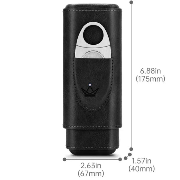 Etui à cigares et Coupe-Cigare - MIRLOS WOOD - - etui cigare - Cadeau, Noël, Anniversaire, Original, Fête des pères, fête des mères - Atelier Atypique