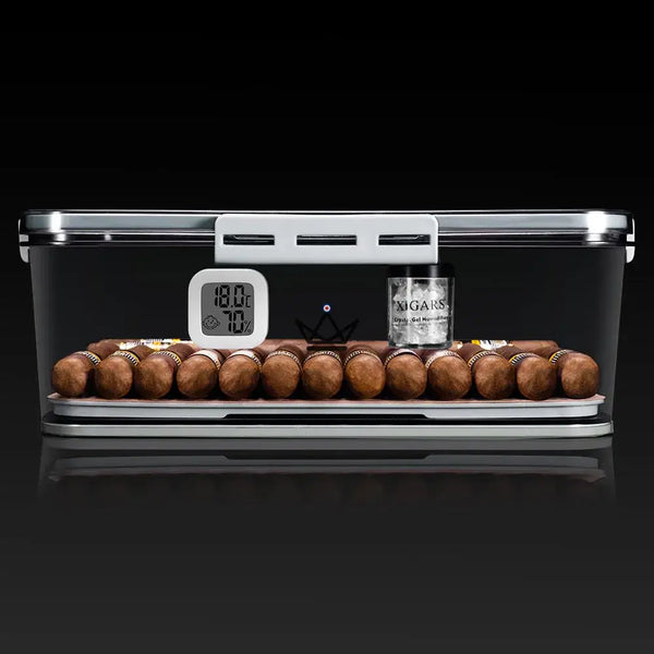 Cave à Cigare - CRYSTAL TIME -  - cave a cigare - Cadeau, Noël, Anniversaire, Original - Atelier Atypique