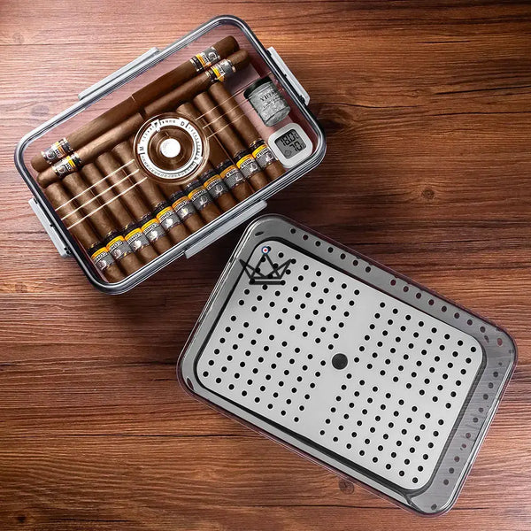 Cave à Cigare - CRYSTAL TIME -  - cave a cigare - Cadeau, Noël, Anniversaire, Original - Atelier Atypique