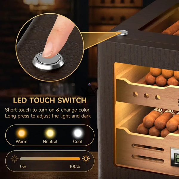 Luxury cedar cigar humidor – Dominion Legacy