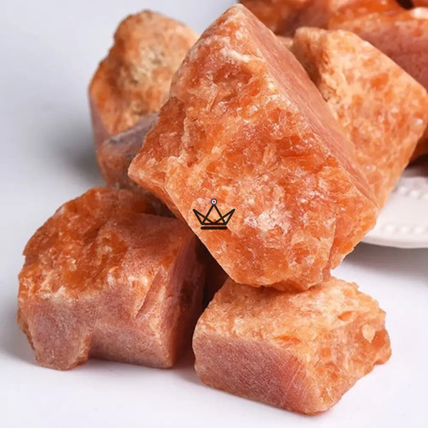 Rohe Mineralien zum Sammeln, Natursteine einzeln oder im Beutel — LITHOS, Sonnenstein / Beutel 50 g