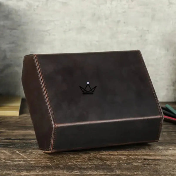 Personalisierbares Reiseetui für Automatikuhren aus Leder — Voyageur Hexagone – 12/26