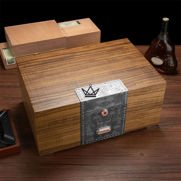 Cave à Cigare de Luxe - Héritage Empyrean - - cave a cigare - Cadeau, Noël, Anniversaire, Original, Fête des pères, fête des mères - Atelier Atypique