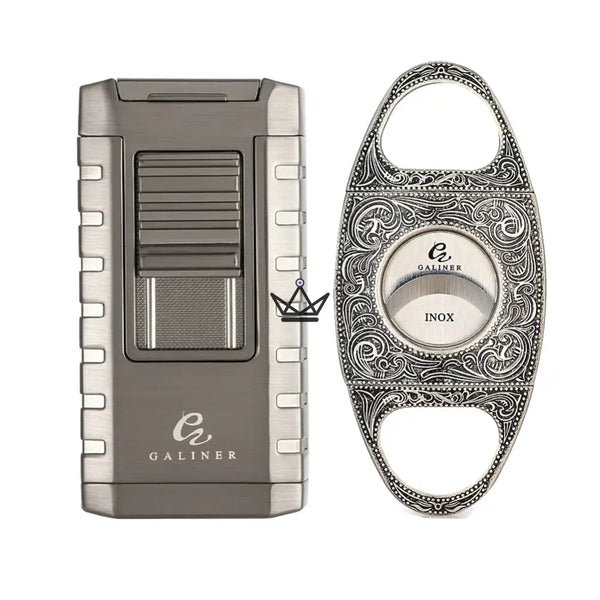 Pack Prestige Briquet et Coupe-Cigare - Héritage Edition - - Briquet - Cadeau, Noël, Anniversaire, Original, Fête des pères, fête des mères - Atelier Atypique