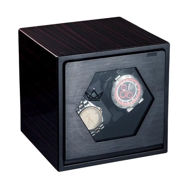 Remontoir Montre Automatique JEBELY HEXASQUARE — Interconnectable, 6 Coloris, 3 Modes, Bois Vintage