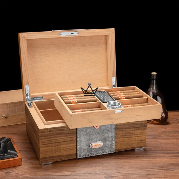 Cave à Cigare de Luxe - Héritage Empyrean - - cave a cigare - Cadeau, Noël, Anniversaire, Original, Fête des pères, fête des mères - Atelier Atypique