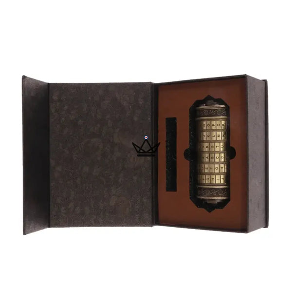 Cryptex Da Vinci – Bronze Coded Message Chest