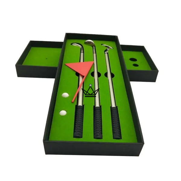 Schreibtisch-Geschenkset Golfschläger-Stifte, Geschenk für Golfer – BIRDIE