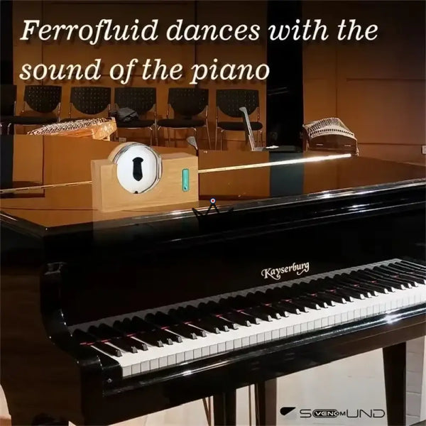 Ferrofluid-Lautsprecher, der im Rhythmus der Musik tanzt - ONDA