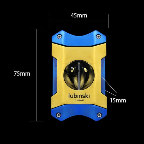 V-shaped cigar cutter - Azzurro Edition