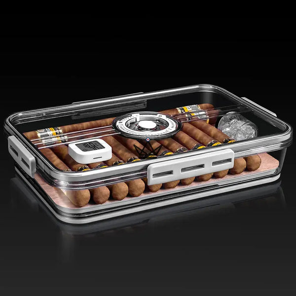 Cave à Cigare - CRYSTAL TIME -  - cave a cigare - Cadeau, Noël, Anniversaire, Original - Atelier Atypique