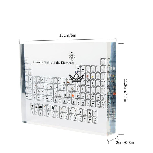 Tableau Périodique Décoratif avec Vrais Éléments : Mendeleïev - - cadre original - Cadeau, Noël, Anniversaire, Original - Atelier Atypique