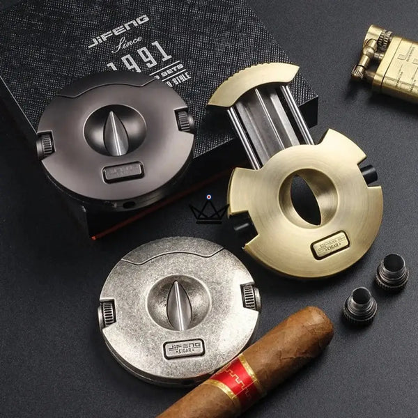 Coupe-Cigare Circulaire - Modern Edition - - coupe cigare - Cadeau, Noël, Anniversaire, Original, Fête des pères, fête des mères - Atelier Atypique