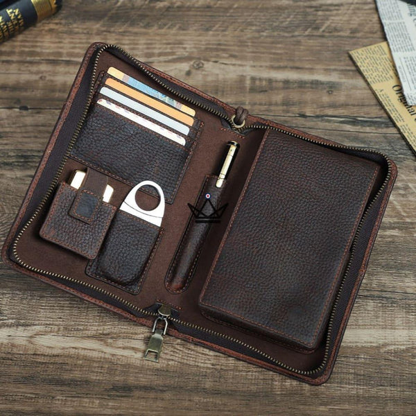 Étui à Cigares en Cuir Personnalisable - Voyageur Tempo - - etui cigare personnalisable - Cadeau, Noël, Anniversaire, Original - Atelier Atypique