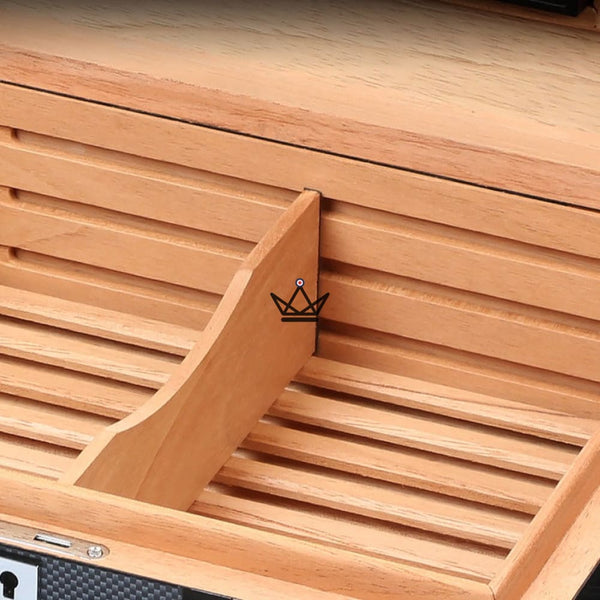 Cave à Cigares - DUAL CARBON -  - cave a cigare - Cadeau, Noël, Anniversaire, Original - Atelier Atypique