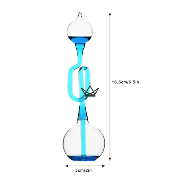 Bouillant de Franklin en verre, liquide bleu qui bout dans la main — CALORIS