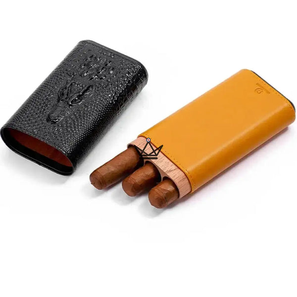 Etui à cigare en cuir - Wild Cedar - - etui cigare - Cadeau, Noël, Anniversaire, Original, Fête des pères, fête des mères - Atelier Atypique